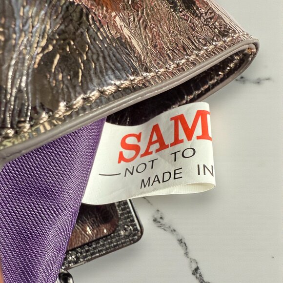 Sharif Leather & Calf Hair On SAMPLE Lion's Gate Satchel Shoulder Bag Like New - Picture 14 of 16